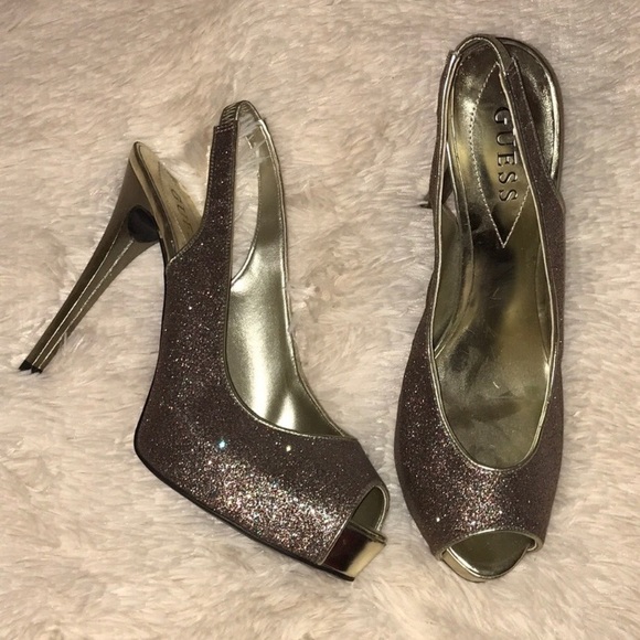 Guess Glitter Heels! Size 8 - Picture 2 of 4